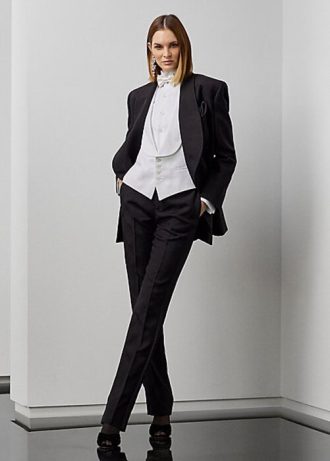 Black Women’s Ralph Lauren Alaina Jacquard Tuxedo Pants