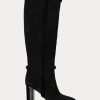 Black Women’s Ralph Lauren Aubri Suede Boots