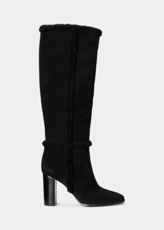 Black Women’s Ralph Lauren Aubri Suede Boots
