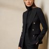 Black Women’s Ralph Lauren Camden Wool-Blend Jackets Black Women’s Ralph Lauren Camden Wool-Blend Jackets