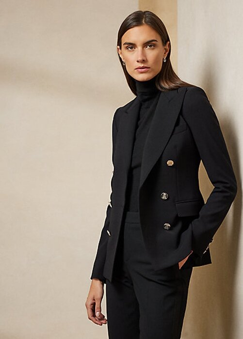 Black Women’s Ralph Lauren Camden Wool-Blend Jackets Black Women’s Ralph Lauren Camden Wool-Blend Jackets