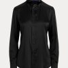 Black Women’s Ralph Lauren Cameron Stretch Mulberry Silk Shirts