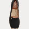 Black Women’s Ralph Lauren Cameryn IV Tumbled Leather Flat Shoes Black Women’s Ralph Lauren Cameryn IV Tumbled Leather Flat Shoes