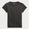 Black Women’s Ralph Lauren Cotton Jersey Crewneck T Shirts Black Women’s Ralph Lauren Cotton Jersey Crewneck T Shirts
