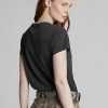 Black Women’s Ralph Lauren Cotton Jersey Crewneck  T Shirts