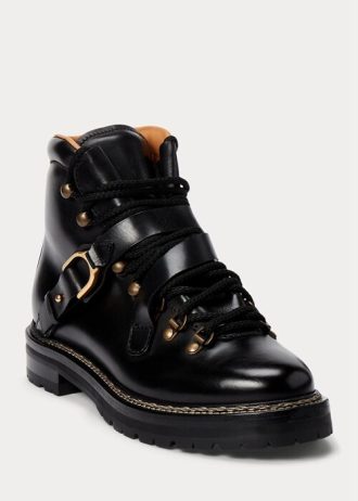 Black Women’s Ralph Lauren Dimicia Welington Burnishedie Boots