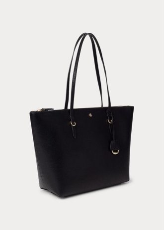 Black Women’s Ralph Lauren Faux-Leather Keaton Tote Bags
