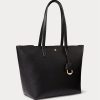 Black Women’s Ralph Lauren Faux-Leather Small Tote Bags