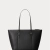 Black Women’s Ralph Lauren Faux-Leather Small Tote Bags