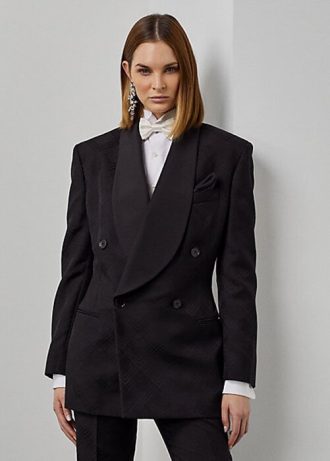 Black Women’s Ralph Lauren Gregory Jacquard Tuxedo Jackets