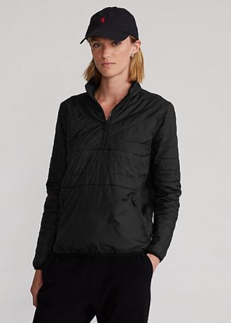 Black Women’s Ralph Lauren Hybrid Quarter-Zip Sweatshirts