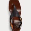 Black Women’s Ralph Lauren Julie Welington Calfskin Sandals