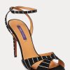 Black Women’s Ralph Lauren Kandice Embellished Goat-Suede Heels Black Women’s Ralph Lauren Kandice Embellished Goat-Suede Heels