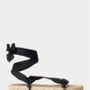 Black Women’s Ralph Lauren Lace-Ups Sandals Black Women’s Ralph Lauren Lace-Ups Sandals