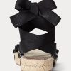 Black Women’s Ralph Lauren Lace-Ups Sandals Black Women’s Ralph Lauren Lace-Ups Sandals