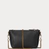 Black Women’s Ralph Lauren Leather Mini Sloane Crossbody Bags
