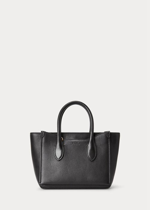 Black Women’s Ralph Lauren Leather Mini Sloane Satchel Bags Black Women’s Ralph Lauren Leather Mini Sloane Satchel Bags