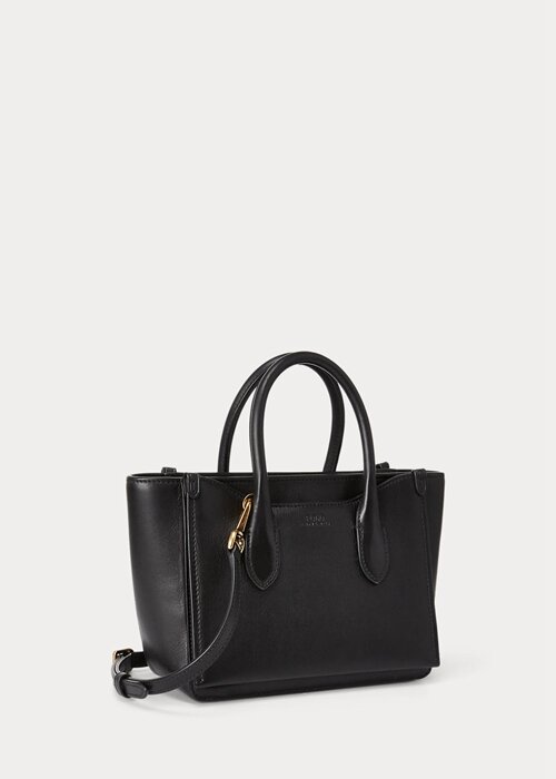 Black Women’s Ralph Lauren Leather Mini Sloane Satchel Bags Black Women’s Ralph Lauren Leather Mini Sloane Satchel Bags