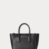 Black Women’s Ralph Lauren Leather Mini Sloane Satchel Bags Black Women’s Ralph Lauren Leather Mini Sloane Satchel Bags