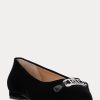 Black Women’s Ralph Lauren Lilah Velvet Ballet Flat Shoes Black Women’s Ralph Lauren Lilah Velvet Ballet Flat Shoes