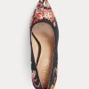 Black Women’s Ralph Lauren Lindella II Needlepoint & Suede Heels