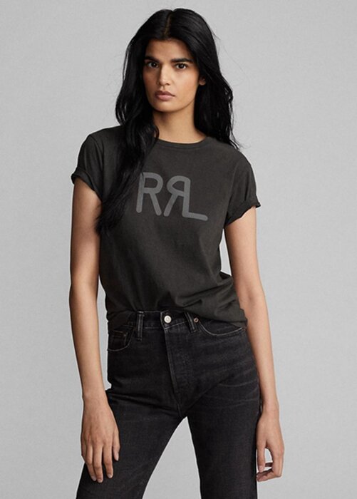 Black Women’s Ralph Lauren Logo Cotton Jersey T Shirts Black Women’s Ralph Lauren Logo Cotton Jersey T Shirts