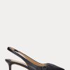 Black Women’s Ralph Lauren Lolah Nappa Leather Slingback Heels Black Women’s Ralph Lauren Lolah Nappa Leather Slingback Heels