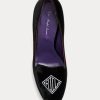Black Women’s Ralph Lauren Marion Embroidered Velvet Heels Black Women’s Ralph Lauren Marion Embroidered Velvet Heels