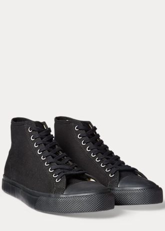Black Women’s Ralph Lauren Mayport Canvas Sneakers