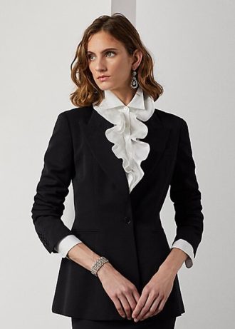 Black Women’s Ralph Lauren Meritta Wool Barathea Jackets