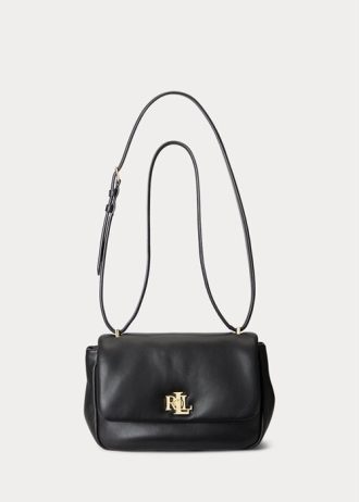 Black Women’s Ralph Lauren Nappa Leather Medium Shoulder Bags