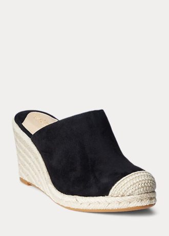 Black Women’s Ralph Lauren Pennie Suede Espadrille