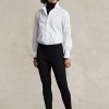 Black Women’s Ralph Lauren Pintucked Stirrup Stretch Ponte Leggings