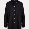 Black Women’s Ralph Lauren Relaxed Fit Linen Shirts Black Women’s Ralph Lauren Relaxed Fit Linen Shirts