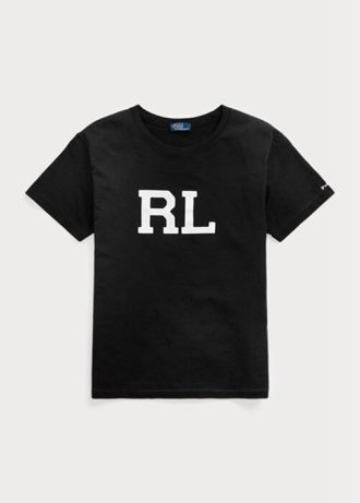Black Women’s Ralph Lauren Rl Logo Jersey  T Shirts