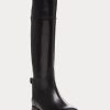 Black Women’s Ralph Lauren Sallen Calfskin Riding Boots Black Women’s Ralph Lauren Sallen Calfskin Riding Boots
