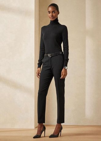 Black Women’s Ralph Lauren Simone Virgin Wool  Pants
