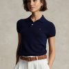 Black Women’s Ralph Lauren Slim Fit Cashmere Polo Shirts Black Women’s Ralph Lauren Slim Fit Cashmere Polo Shirts