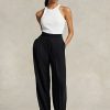 Black Women’s Ralph Lauren Straight-Leg Satin Pants Black Women’s Ralph Lauren Straight-Leg Satin Pants