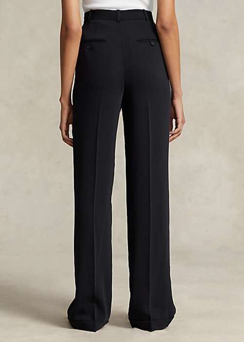 Black Women’s Ralph Lauren Straight-Leg Satin Pants Black Women’s Ralph Lauren Straight-Leg Satin Pants