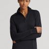 Black Women’s Ralph Lauren Stretch Jersey Quarter-Zip Sweatshirts Black Women’s Ralph Lauren Stretch Jersey Quarter-Zip Sweatshirts