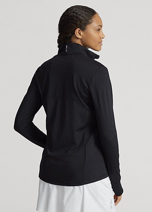 Black Women’s Ralph Lauren Stretch Jersey Quarter-Zip Sweatshirts Black Women’s Ralph Lauren Stretch Jersey Quarter-Zip Sweatshirts