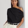 Black Women’s Ralph Lauren Stretch Jersey Tops