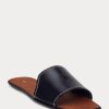 Black Women’s Ralph Lauren Vachetta Leather Sandals Black Women’s Ralph Lauren Vachetta Leather Sandals