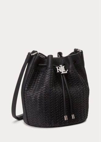 Black Women’s Ralph Lauren Woven Medium Andie Handbag