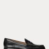 Black Women’s Ralph Lauren Wynnie Burnished Leather Loafers Black Women’s Ralph Lauren Wynnie Burnished Leather Loafers