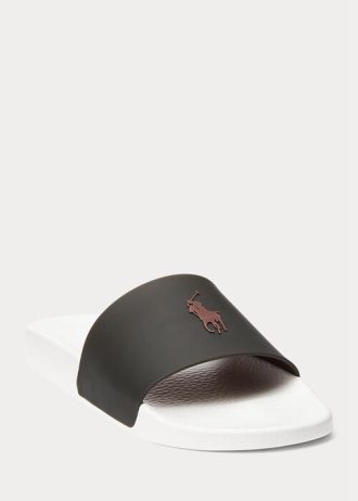 Black / Yellow Men’s Ralph Lauren Thermochromic Signature Pony Slippers