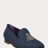 Blue Men’s Ralph Lauren Alonzo Bullion Linen Dress Shoes