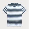 Blue Men’s Ralph Lauren Classic Fit Striped Jersey  T Shirts
