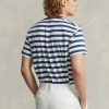 Blue Men’s Ralph Lauren Classic Fit Striped Jersey  T Shirts